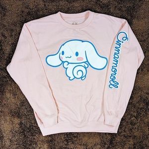 Pink Oversized Sanrio Cinnamon Roll Pullover